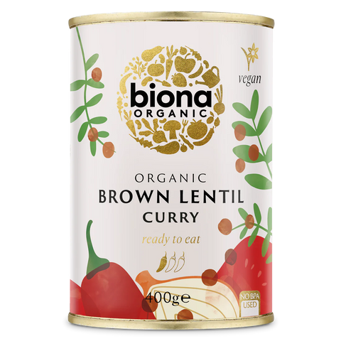 Biona Organic Brown Lentil Curry - 400g