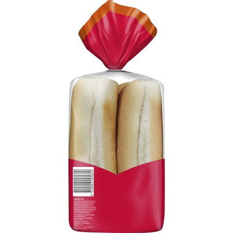 Tip Top Hot Dog Rolls 6 Pack 450g