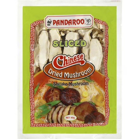 Pandaroo Ingredients Mushroom Chinese Sliced 40g