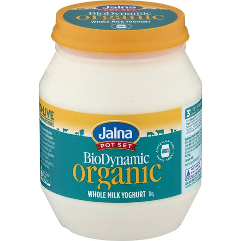 Jalna Biodynamic Organic Whole Milk Yoghurt 1kg