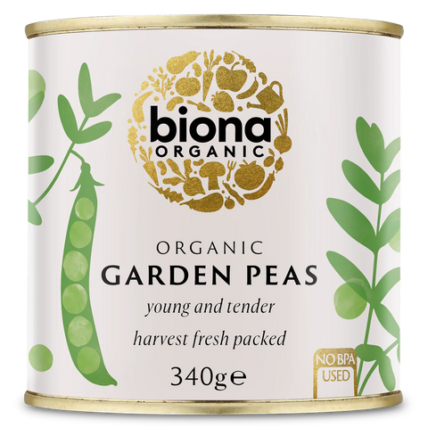 Biona Organic Garden Peas Young and Tender - 340g