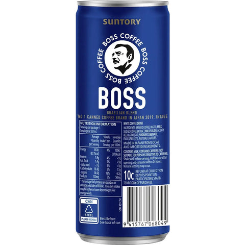 Suntory Boss Iced Coffee Double Espresso 237ml