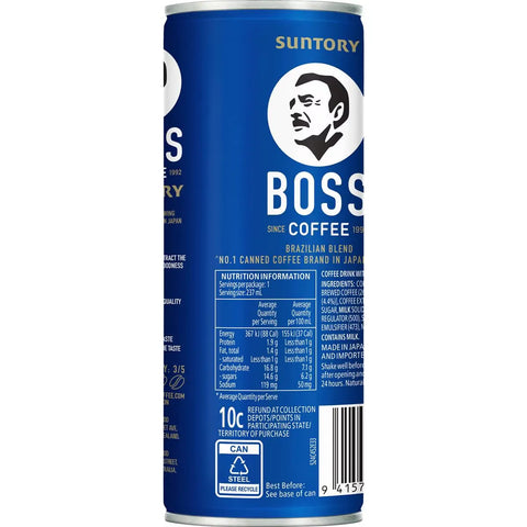 Suntory Boss Iced Coffee Double Espresso 237ml