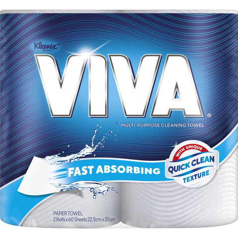 Viva Paper Towels 120 Sheets 2 Pack