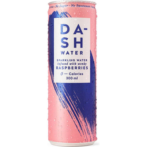 Dash Water Raspberry Infused Sparkling Water 300ml X4