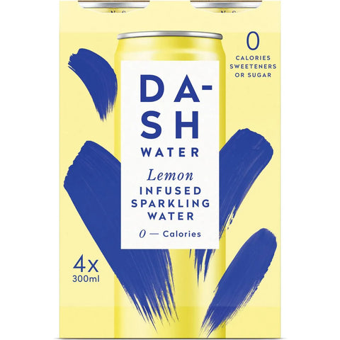 Dash Water Lemon Infused Sparkling Water 300ml X4