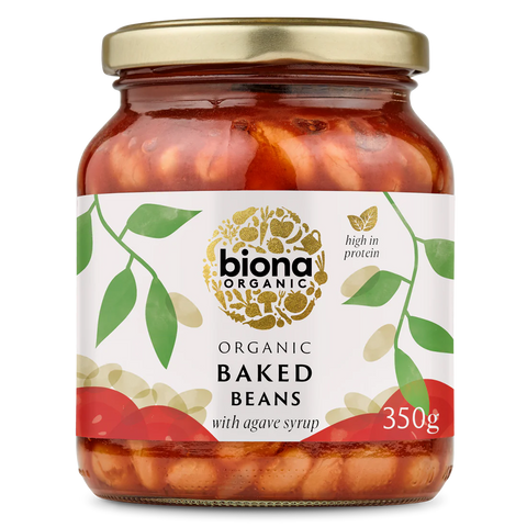 Biona Organic Baked Beans With Agave Syrup - 350g