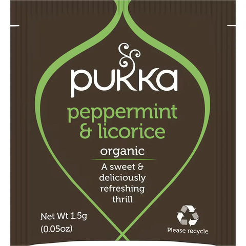 Pukka Peppermint & Licorice Organic Herbal Tea Sachets 20 Pack