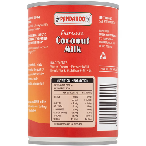 Pandaroo Coconut Milk 400ml