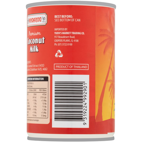 Pandaroo Coconut Milk 400ml