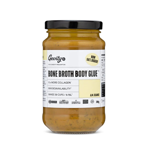 Gevity Rx Bone Broth Body Glue A.M. Cleanse 390g