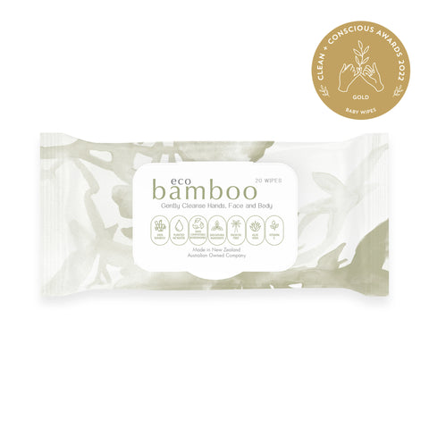 Luvme Eco Bamboo Wipes 20pk