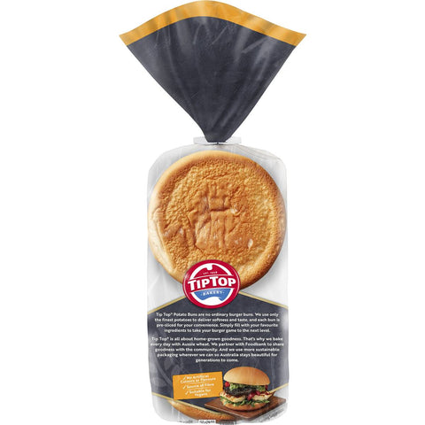 Tip Top Potato Burger Buns 4 Pack 292g