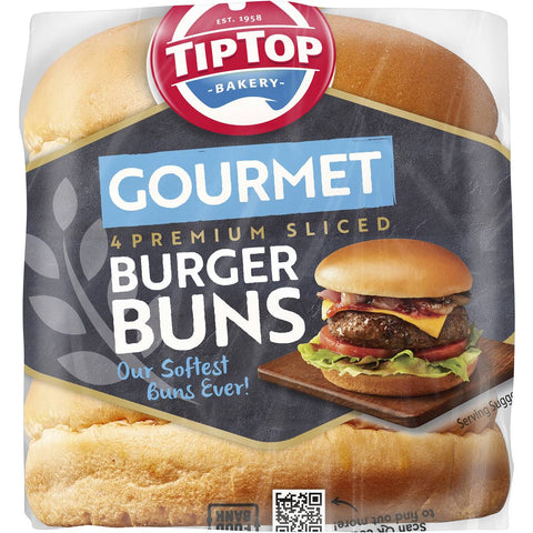 Tip Top Gourmet Burger Buns 4 Pack 220g