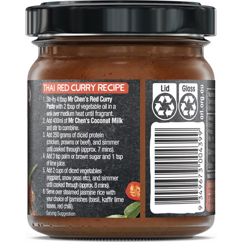 Mr Chen's Thai Red Curry Paste 190g