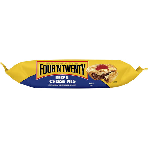 Four'n Twenty Pies Beef & Cheese 4 Pack 700g