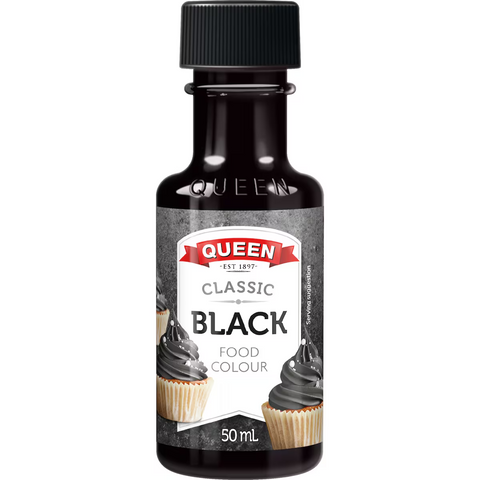 Queen Black Food Colour 50mL