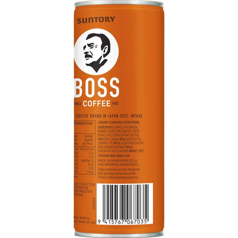 Suntory Boss Coffee Iced Caramel Latte 237ml