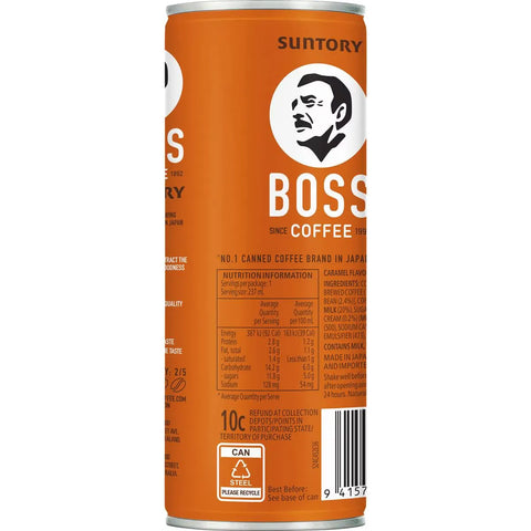 Suntory Boss Coffee Iced Caramel Latte 237ml