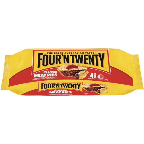 Four'n Twenty Classic Meat Pies 4 Pack 700g