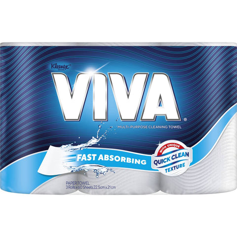 Viva Paper Towels 180 Sheets 3 Pack