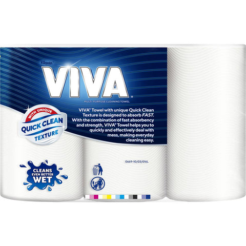 Viva Paper Towels 180 Sheets 3 Pack