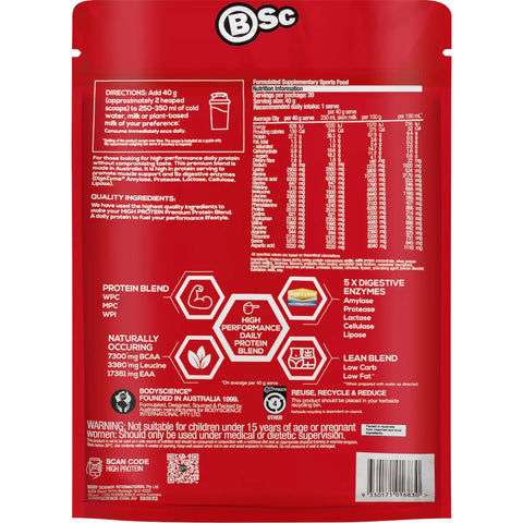 BSC High Protein Powder Vanilla 800g