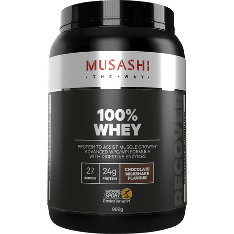 Musashi 100% Whey Chocolate Milkshake Flavour 900g