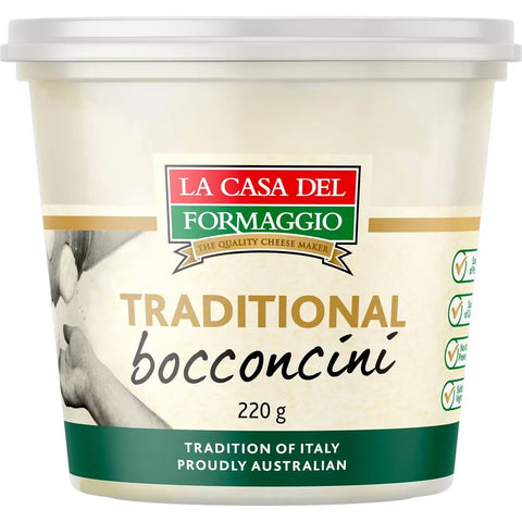 La Casa Del Formaggio Traditional Bocconcini 220g