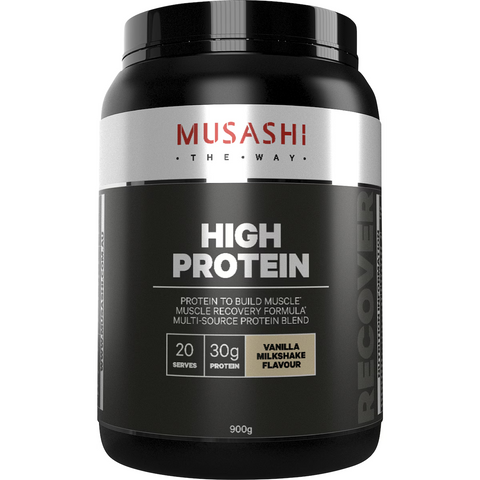 Musashi High Protein Powder Vanilla Milkshake, 20 Serves, 900g