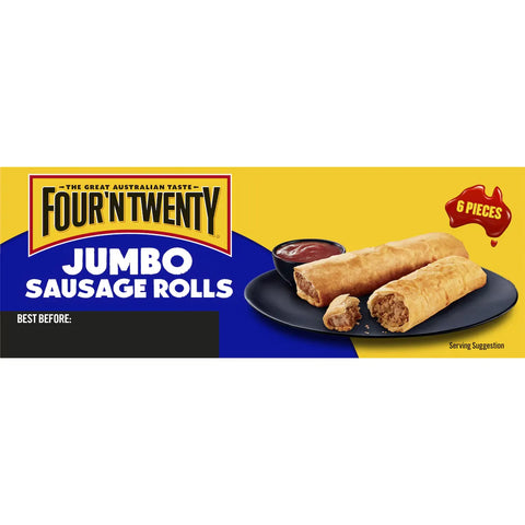 Four'n Twenty Sausage Roll Jumbo 6 Pack 700g