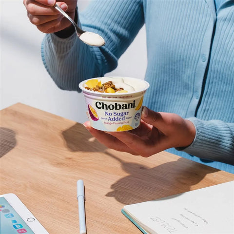 Chobani No Sugar Added Greek Yogurt Mango Passion Fruit 150g