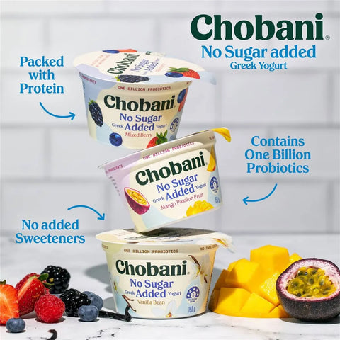 Chobani No Sugar Added Greek Yogurt Mango Passion Fruit 150g