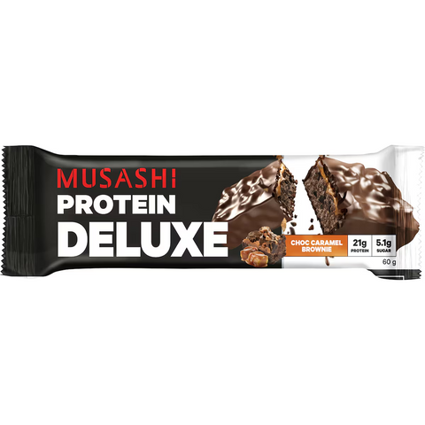 Musashi Protein Deluxe Bar Choc Caramel Brownie 60g