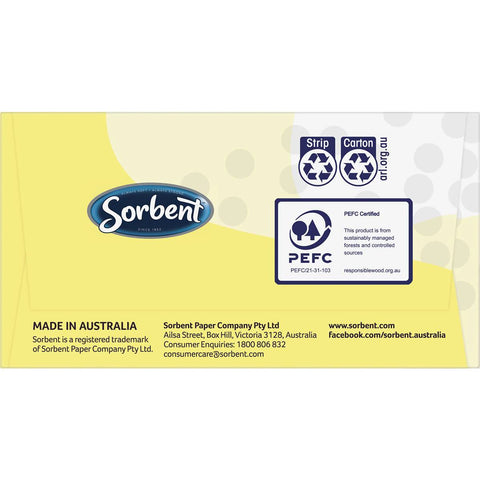 Sorbent Everyday White Facial Tissues 150 Pack