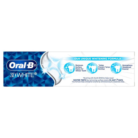 Oral B Toothpaste 3D White Strengthen Enamel 110g