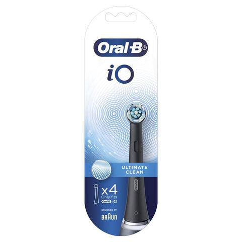 Oral B Power Toothbrush iO Ultimate Clean Refills Black 4 Pack