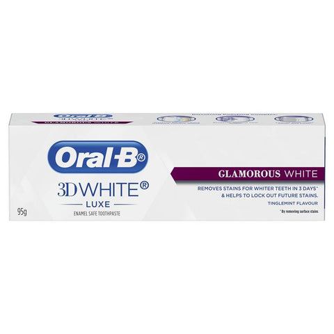 Oral B 3D White Luxe Glamorous White Toothpaste 95g