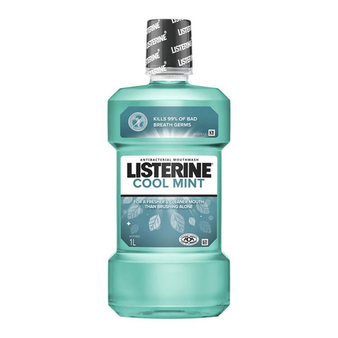 Listerine Cool Mint Antibacterial Mouthwash 1L