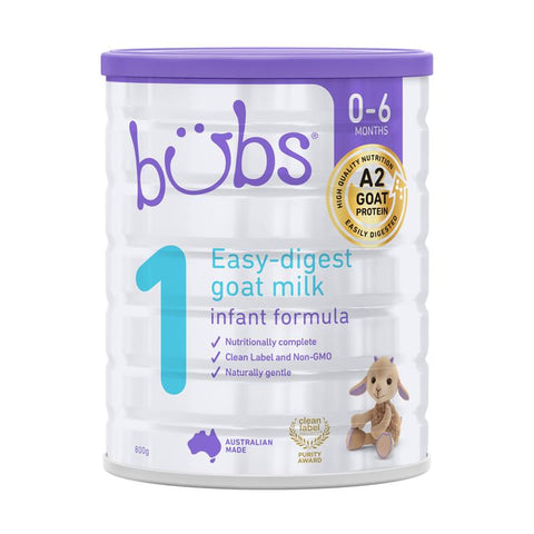 Bubs Goat Milk Infant Formula Stage 1 800g