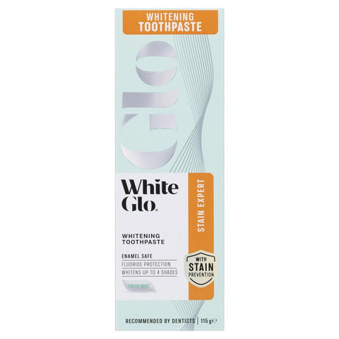 White Glo Stain Expert Toothpaste 115g