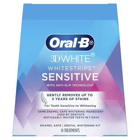 Oral B 3D White Whitening Strips Sensitive 14 Pack