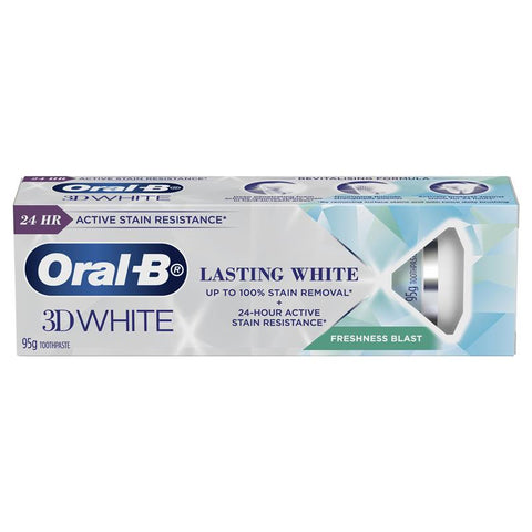 Oral B Toothpaste 3D White Lasting Freshness Blast 95g