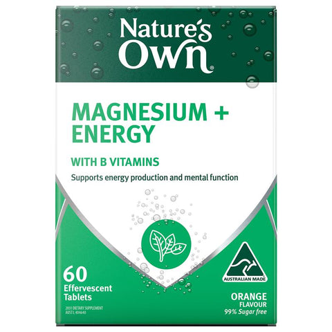 Nature's Own Magnesium + Energy Effervescent 60 Tablets