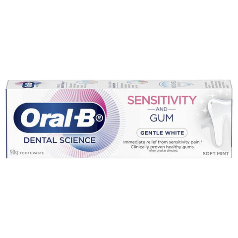 Oral B Toothpaste Sensitivity & Gum Gentle White 90g