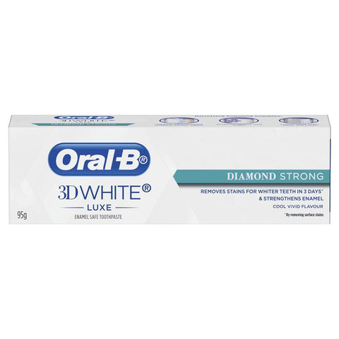 Oral B Teeth Whitening Toothpaste 3D White Luxe Diamond Strong 95g