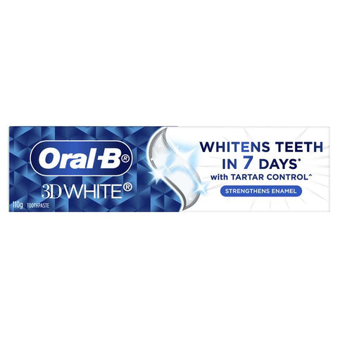 Oral B Toothpaste 3D White Strengthen Enamel 110g