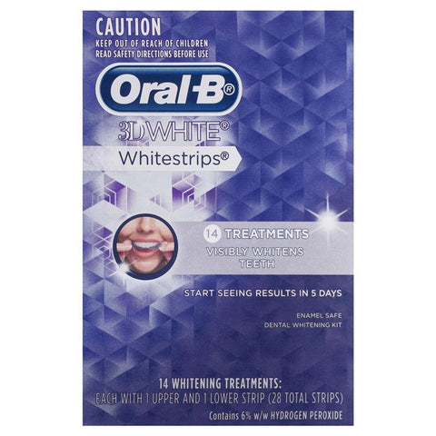 Oral B 3D White Strips 14 Teeth Whitening Treatments