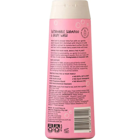 OC Naturals 3-in-1 Berry Bliss Conditioning Shampoo & Body Wash 400mL