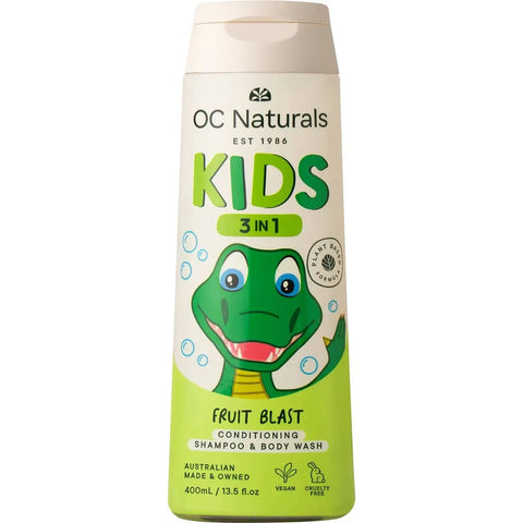 OC Naturals 3-in-1 Fruit Blast Conditioning Shampoo & Body Wash 400mL